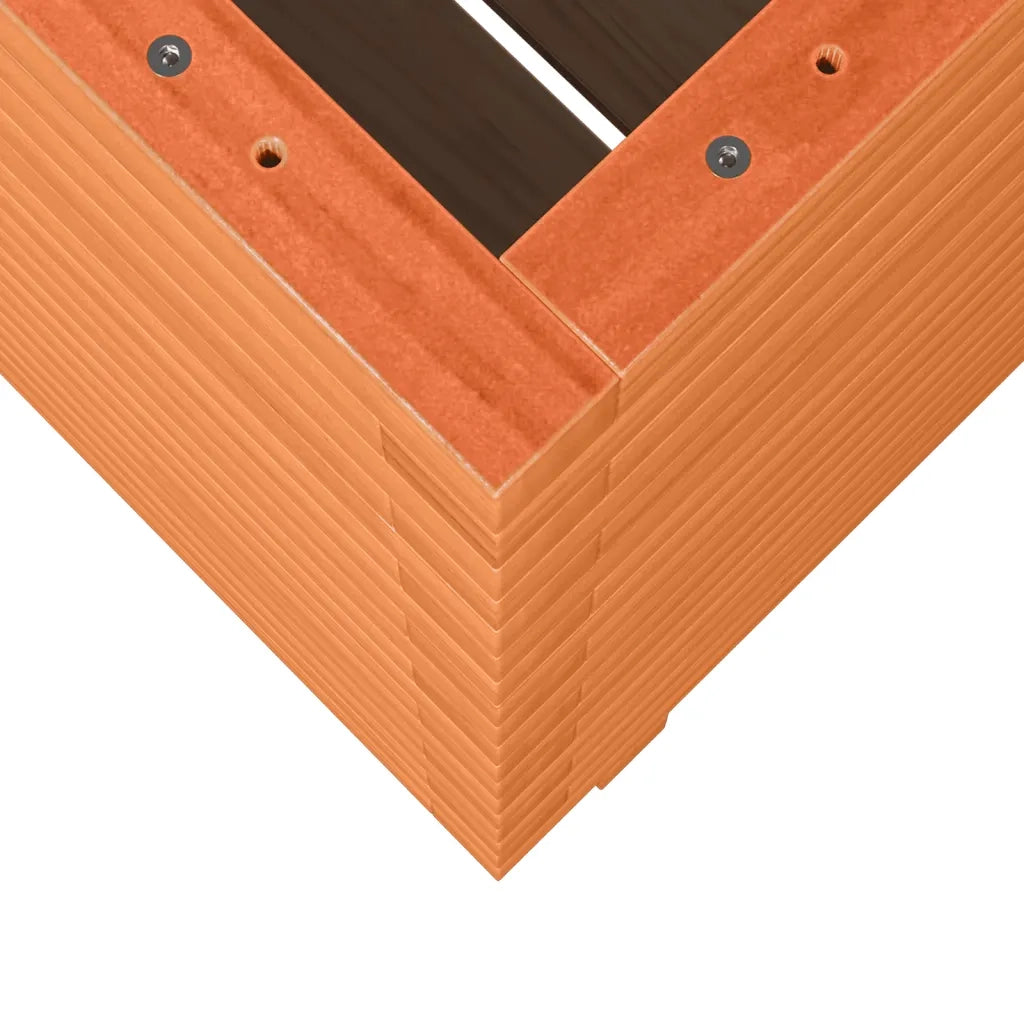 Fioriera Giardino Marrone Cera 50x50x72 cm Legno Massello Pino 3282611