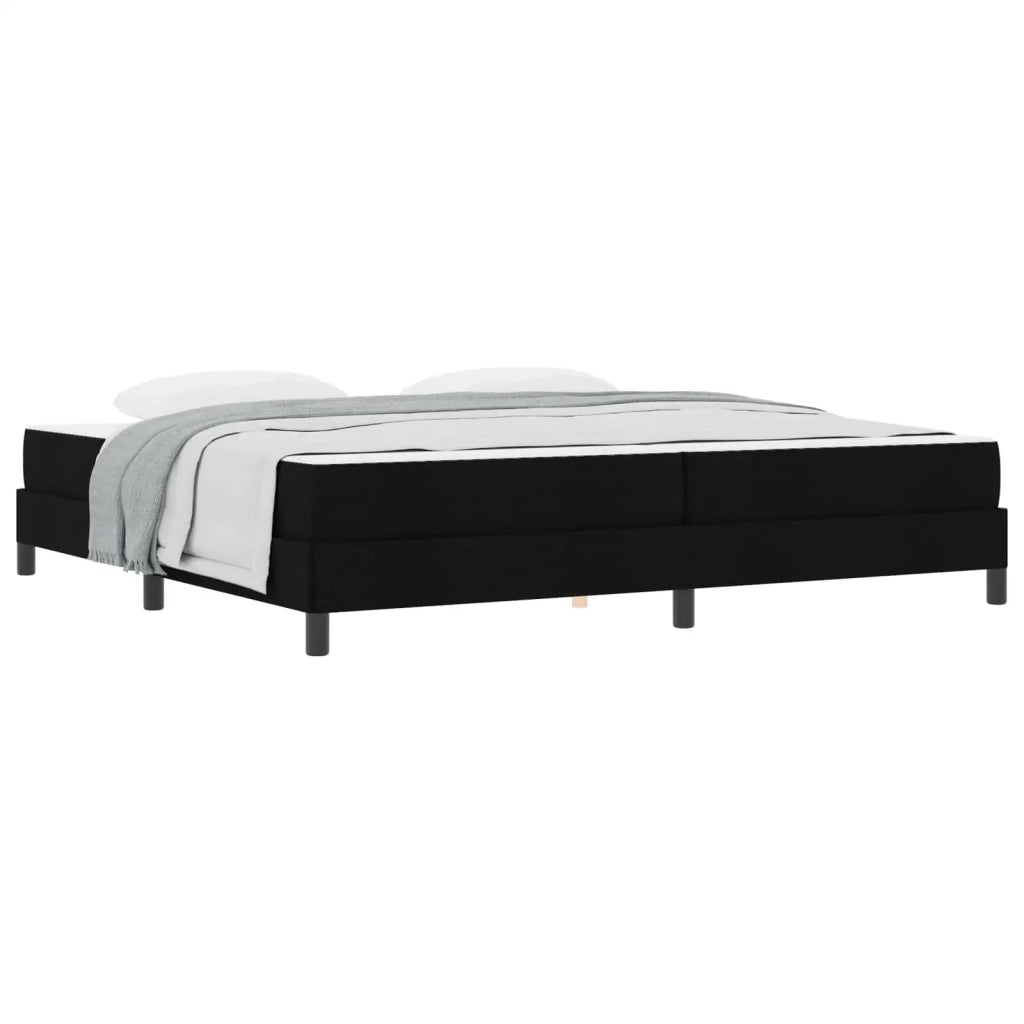 Letto a molle con materasso Nero 200 x 200 cm Tessuto 3398516