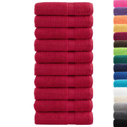 Asciugamani da bagno Premium SOLUND 10 pz Rosso 100x150 cm 600 g/m² 137409