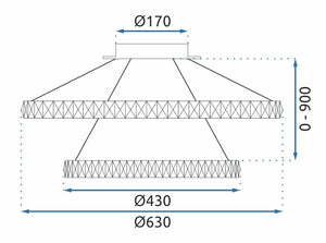 Lampada Led G044-2cp Chrome