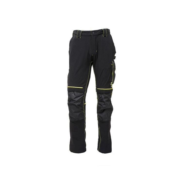U-POWER PANTALONE ATOM SLIM FIT NERO-GIALLO TG.M- 1,0 pz