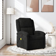 Divano Sedia-Poltrona reclinabile massaggiante in Velluto Nero 284266