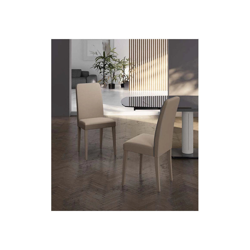 Sedia in similpelle Anita 59cm X 46cm H 99cm Stones