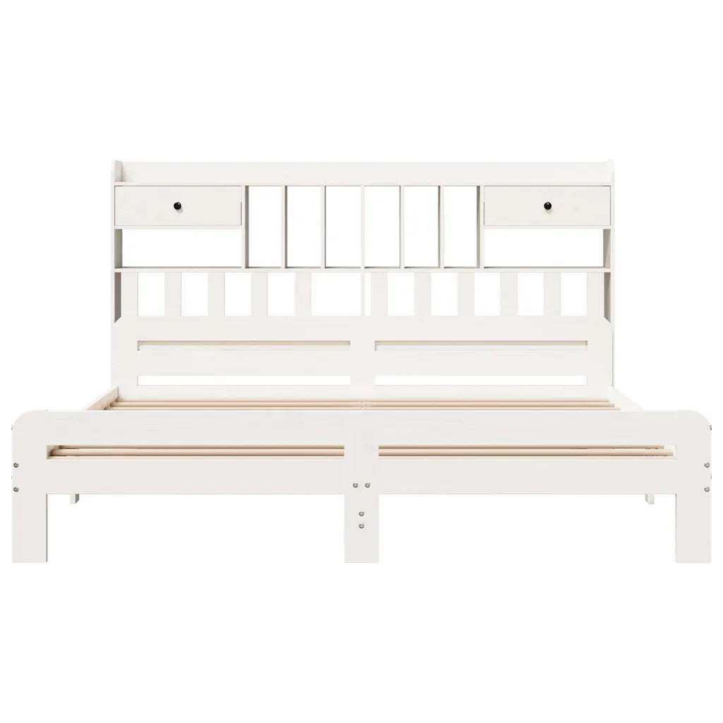 Giroletto con Libreria senza Materasso 180x200 cm in Legno Pino 3308874