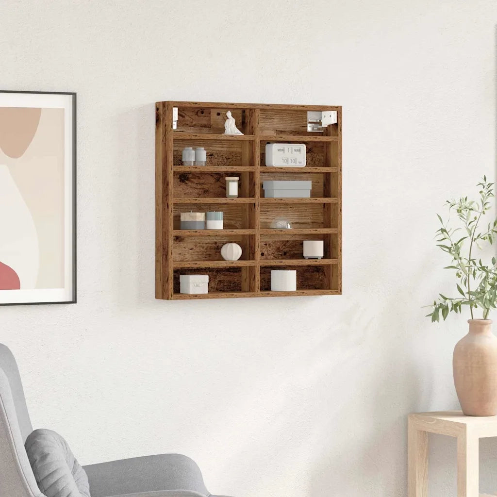 Vetrina Legno vecchio 60 x 8,5 x 58 cm Legno multistrato CFW7827259