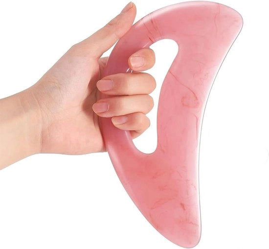 Gua Sha Strumento per la Massaggio del Corpo per il Drenaggio Linfatico e la Massaggio della Cellulite - Grande Strumento Guasha per Collo, Spalle, Cosce, Addome e Schiena