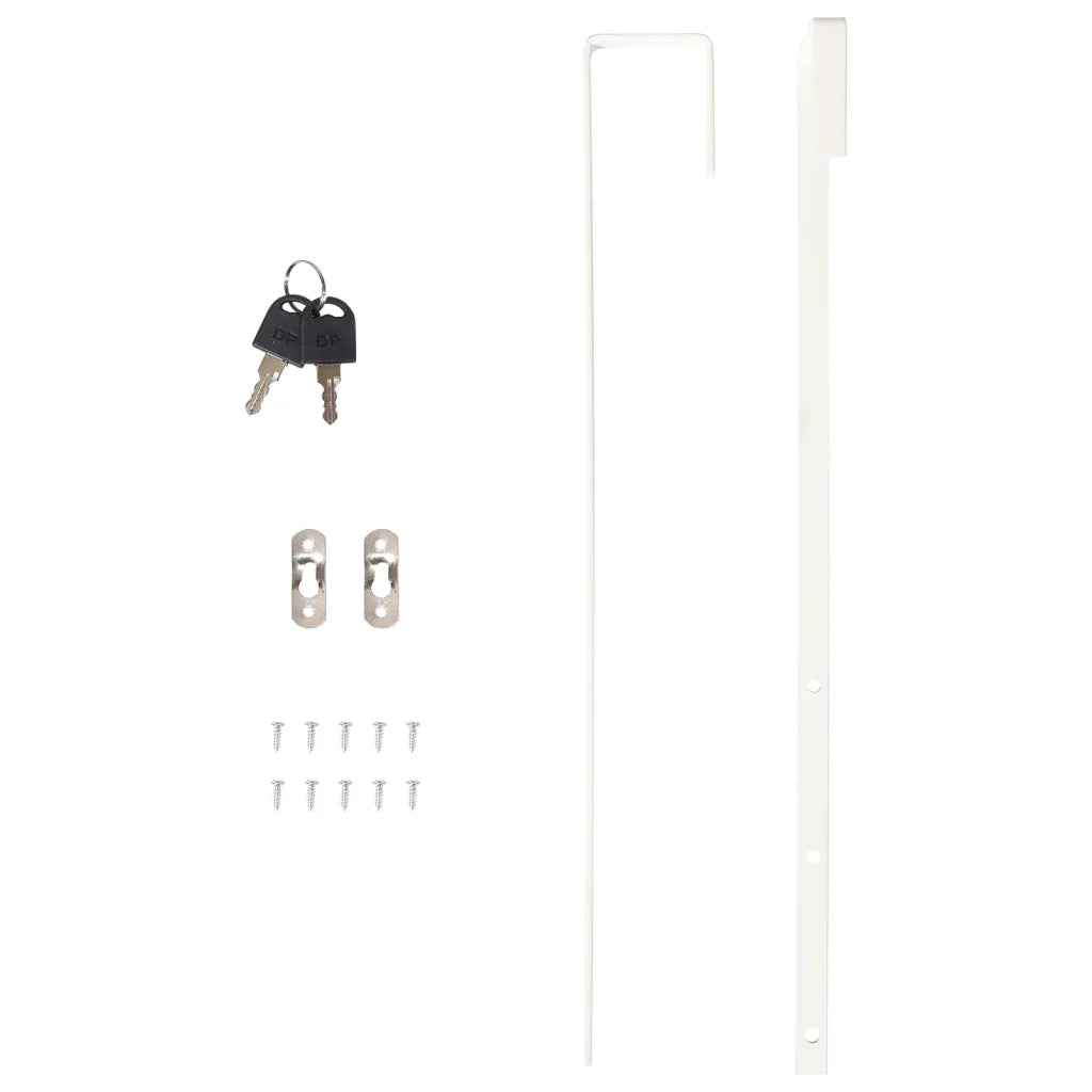 Armadio Portagioie con Specchio a Muro Bianco 30x8,5x67 cm CFW4772516