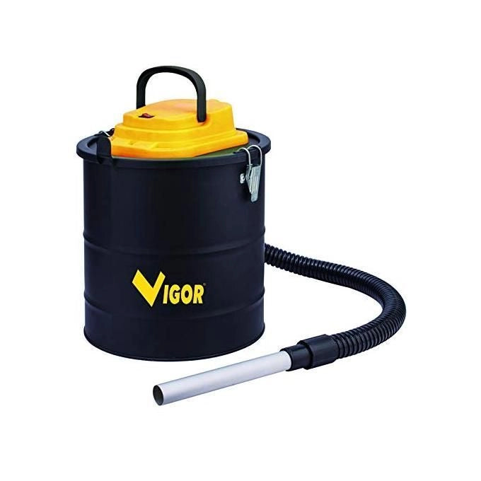 Vigor ASPIR-EL 1200 Bidone Aspiracenere Elettrico 1200W Serbatoio 18-20 L Filtro HEPA Tubo 150 cm