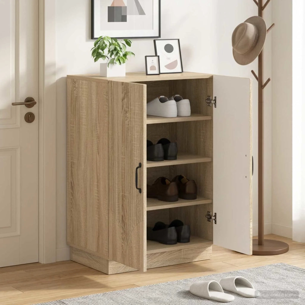 Mobile per scarpe HOORN 59,5 x 39,5 x 87 cm Rovere Sonoma 897307
