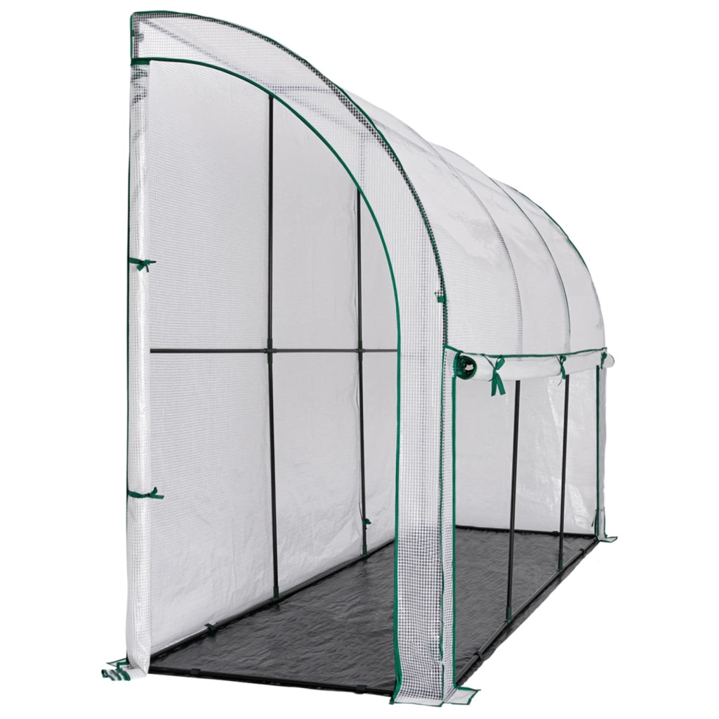 IDMarket - Serra invernale a parete con apertura frontale 100 x 300 cm