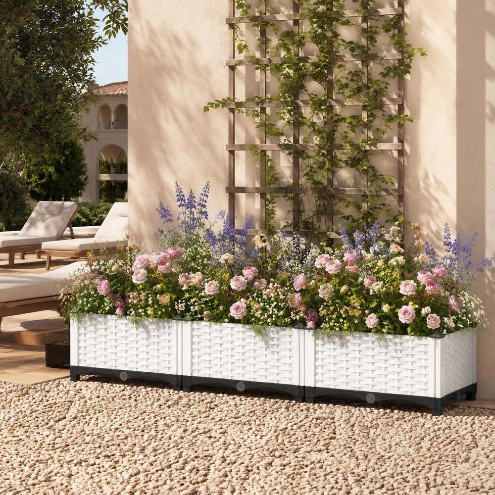 Raised Bed 120x40x23 Cm Polypropylene
