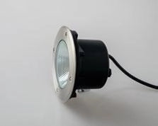 FARO A INCASSO CALPESTABILE LED WALK ACCIAIO TONDO 12W 1400LM 3000K IP67 14X9,15CM