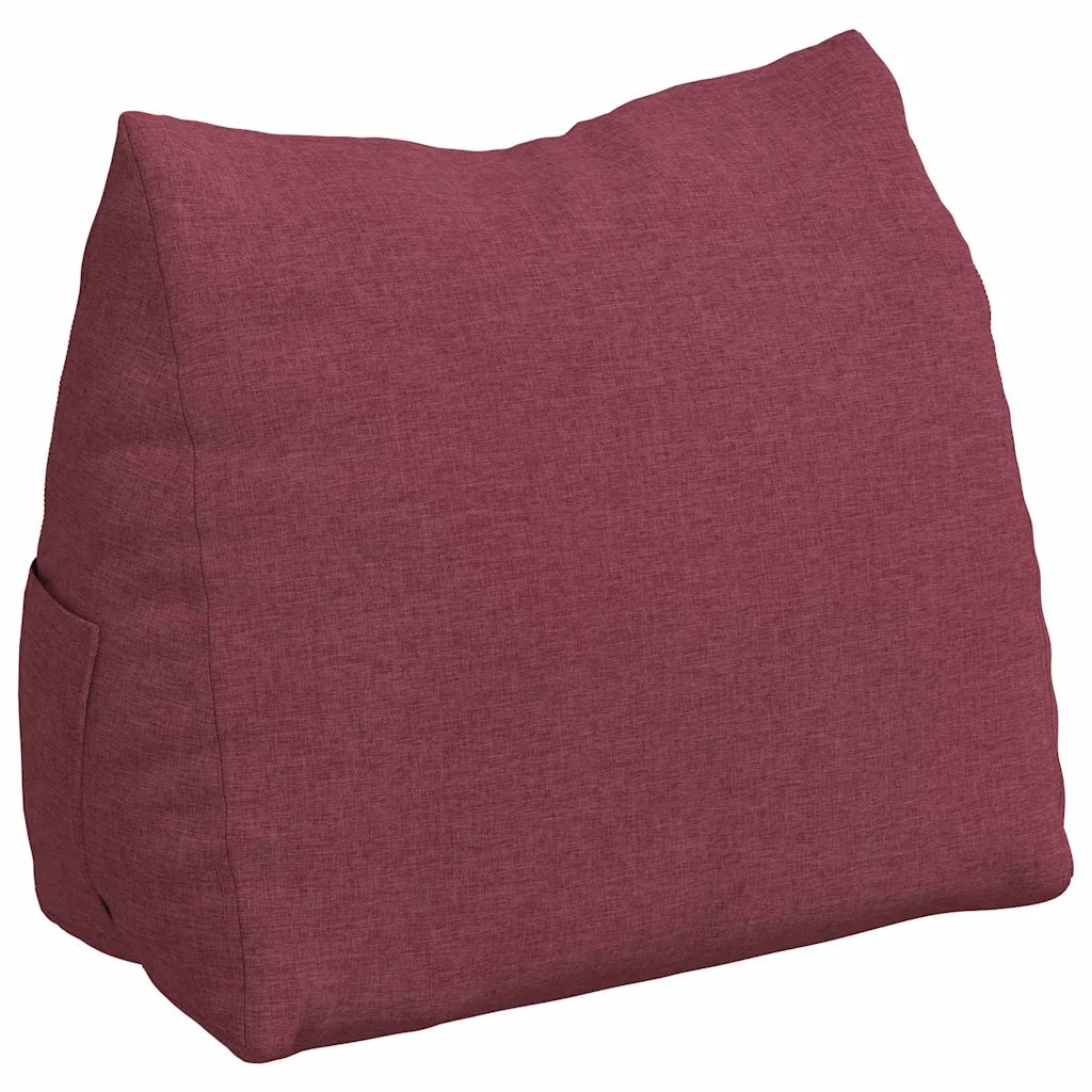 Cuscino per Schiena Rosso Vino 60 x 20 x 50 cm Tessuto