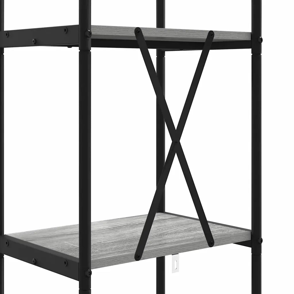 Libreria Grigio Sonoma 40 x 30 x 146 cm Legno multistrato