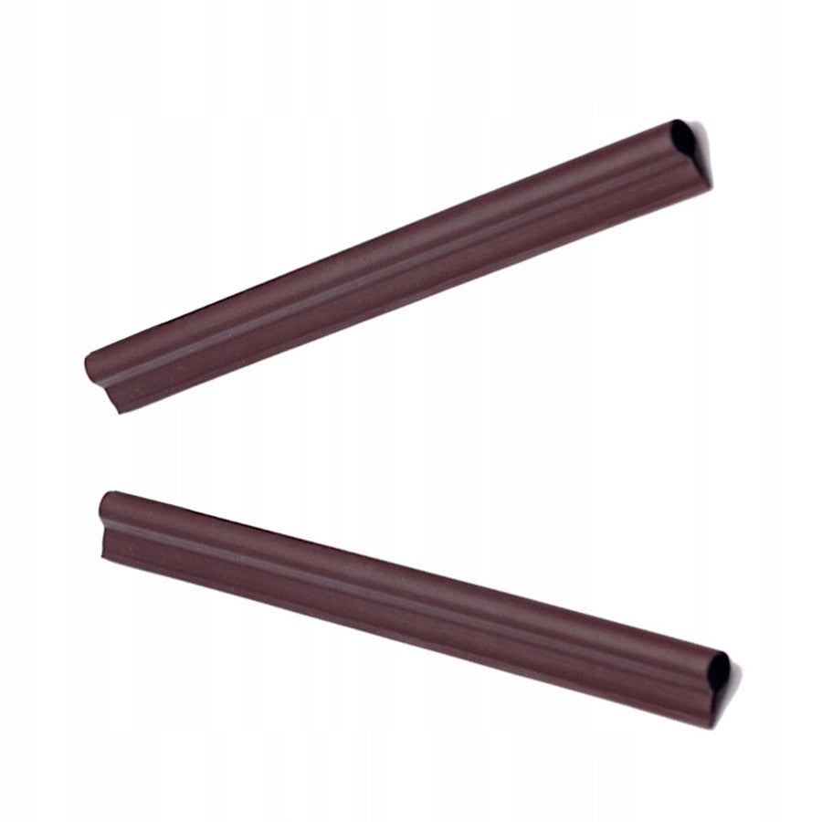 Clip KADAX da 19 cm per nastro per recinzione, ganci per nastro per recinzione, colore marrone, 2 pezzi