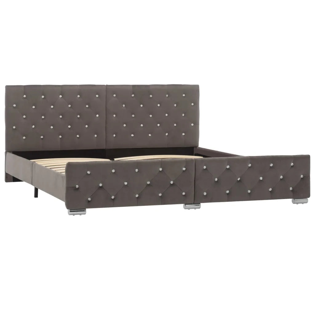 Giroletto Grigio in Velluto 180x200 cm 286834