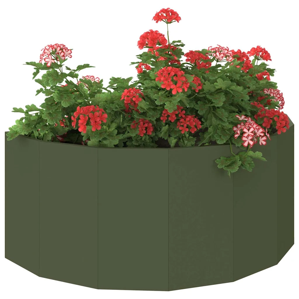 Fioriera Verde oliva 90 x 45 x 35 cm Acciaio 883692