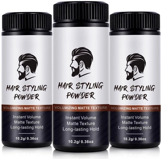 Polvere per stile per capelli uomo - Testura matte - Tenuta lunga - Applicazione facile - Aspetto naturale