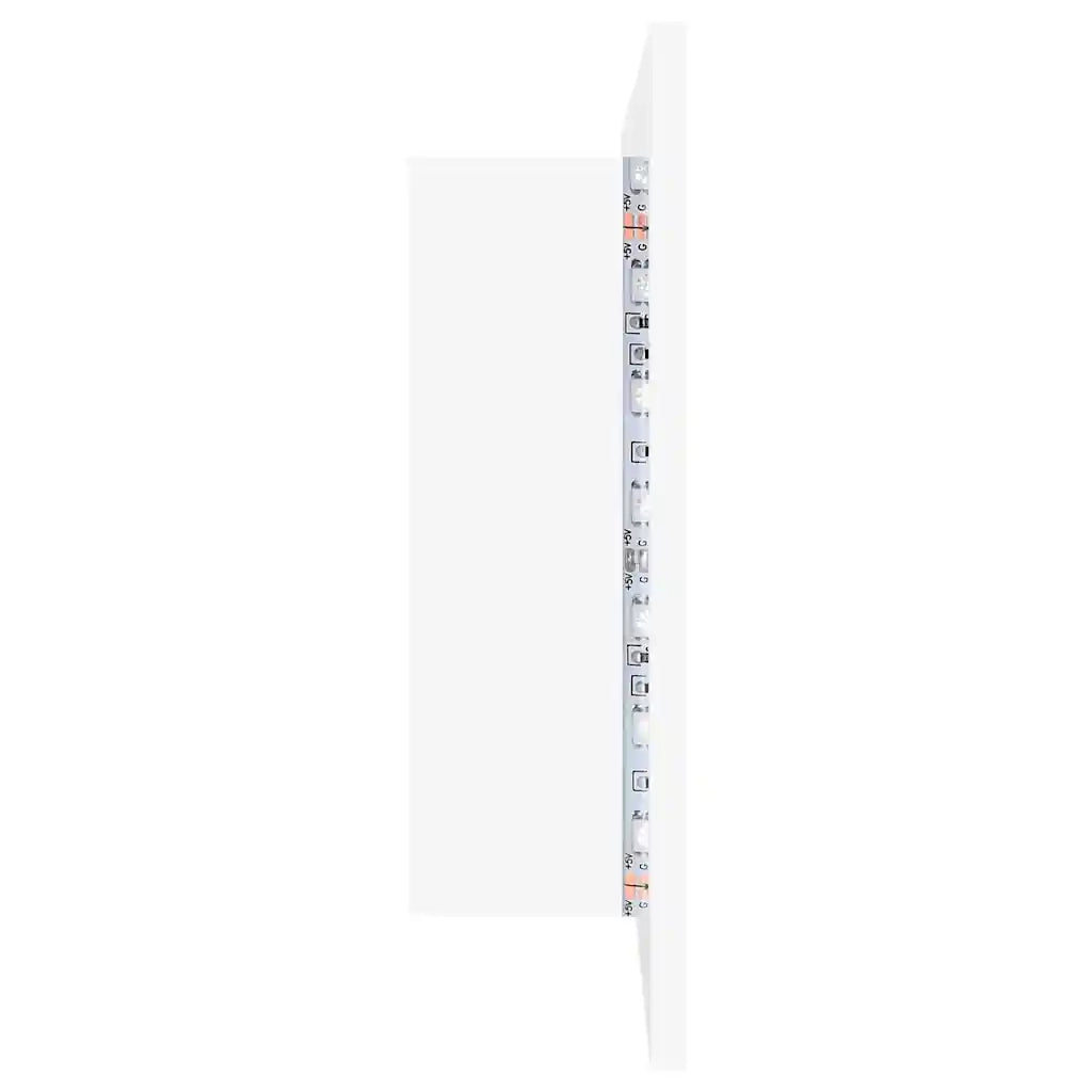 Armadietto a Specchio | Armadio da bagno con Luci LED Bianco 80x12x45 in Acrilico
