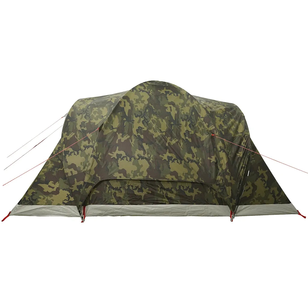 vidaXL Tenda da Campeggio a Cupola per 6 Persone Mimetica Impermeabile