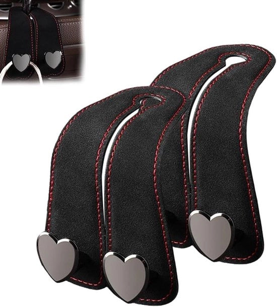 Autostoel rughaken universali - 2 pezzi - Hanger per sostegno testa auto - Hanger organizzatore valigetta abbigliamento - Hanger auto trasportabile
