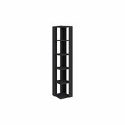 Libreria in legno "Nati" - 32 x 32 x 161 cm - Nero