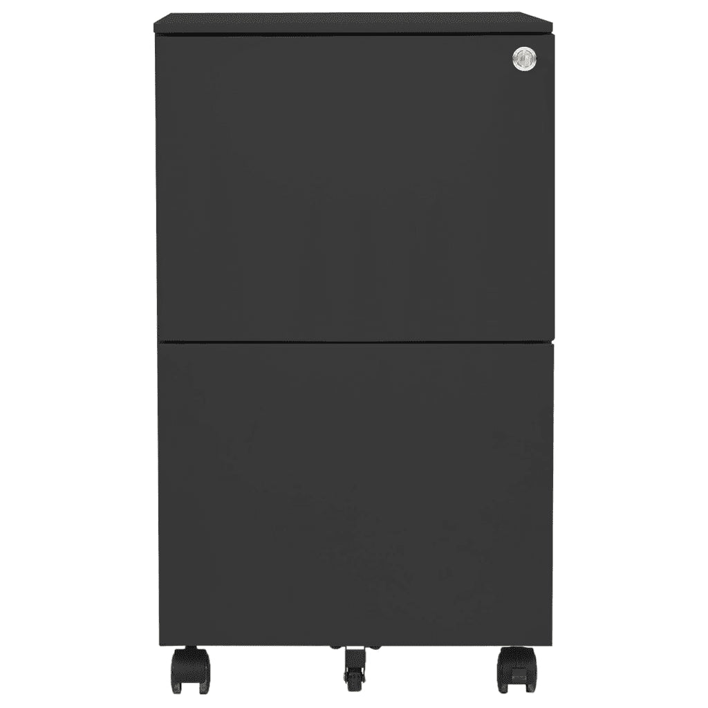 Schedario Mobile Antracite 39x45x67 cm in Acciaio cod mxl 56004