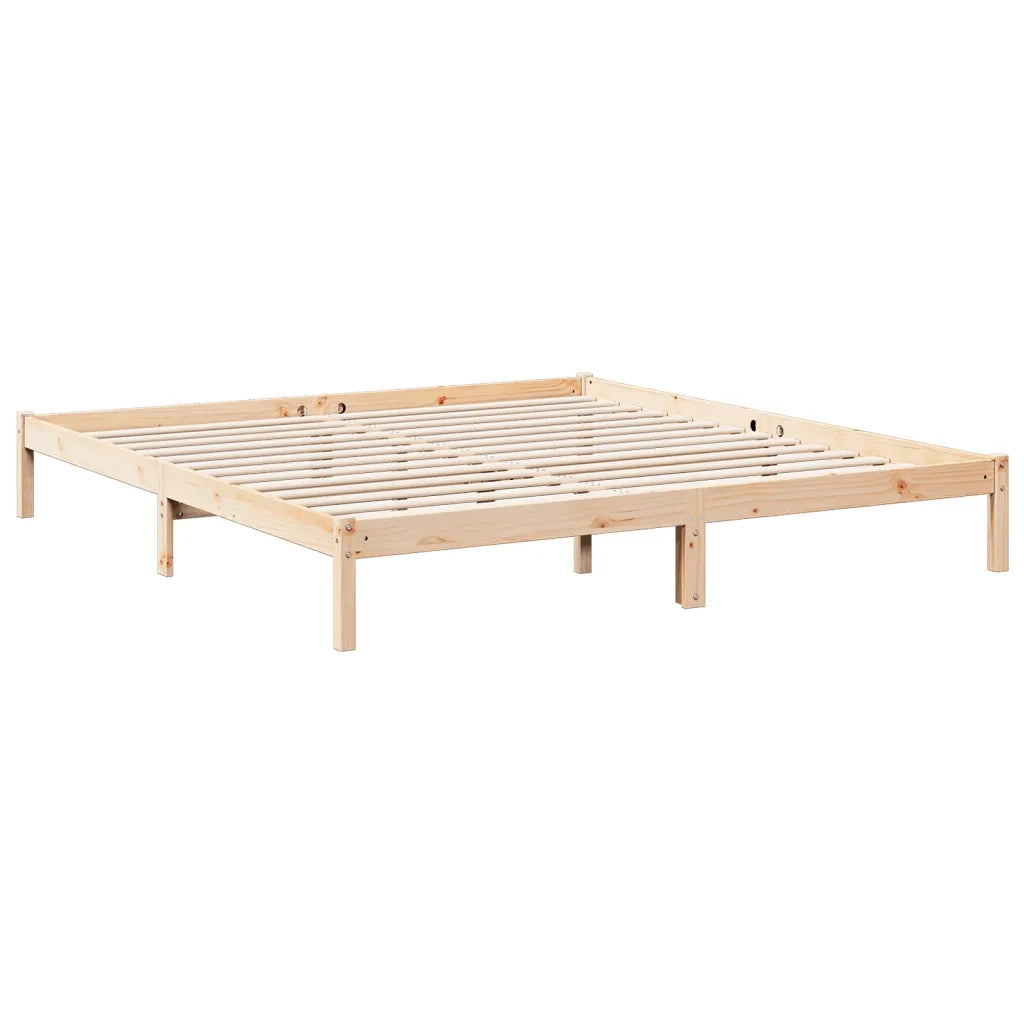 Letto Extra Lungo senza Materasso 180x210 cm in Legno di Pino 852410