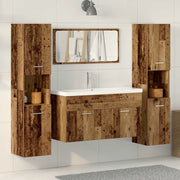 Set Mobili da Bagno 4 pz Legno Antico in Legno Multistrato 3328595