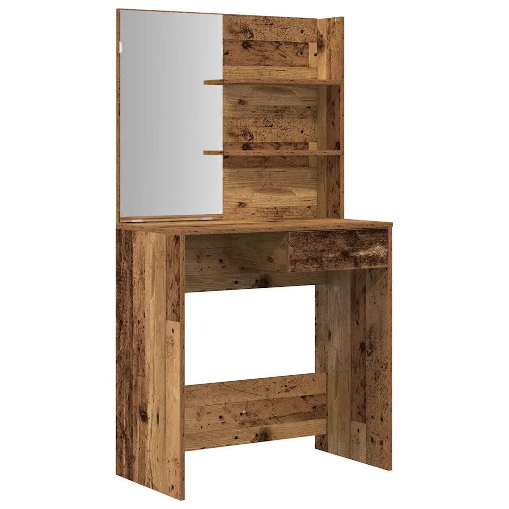Set Tavolo da Toeletta Legno Antico in Legno Multistrato 3329189