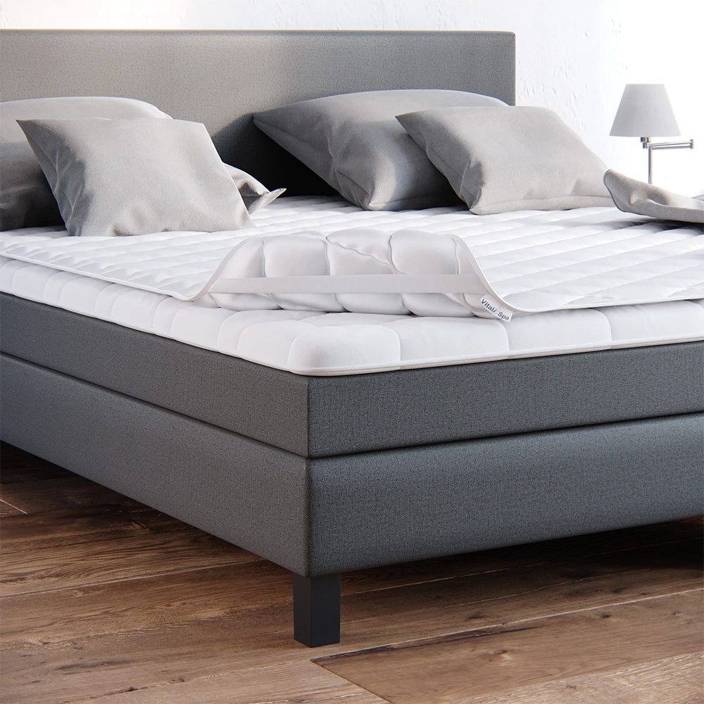 Vitalispa Сoprimaterasso Bianco 90 x 200 cm lavabile fino a 60°C adatto all'asciugatrice