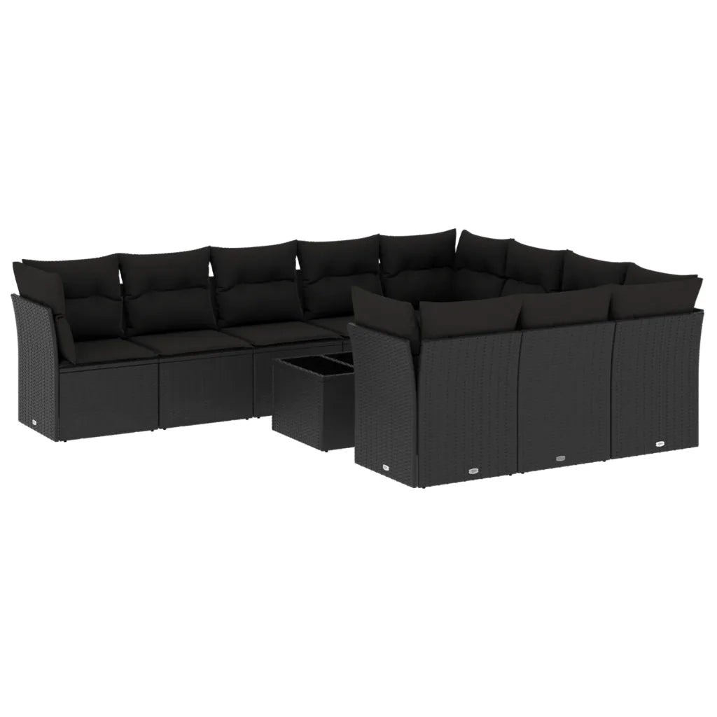 Set Divani da Giardino 11 pz con Cuscini in Polyrattan Nerocod mxl 87307