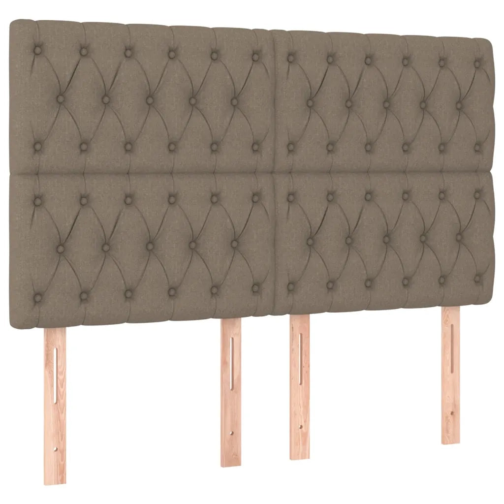 Giroletto a Molle con Materasso Tortora 140x200 cm in Tessuto 3137401