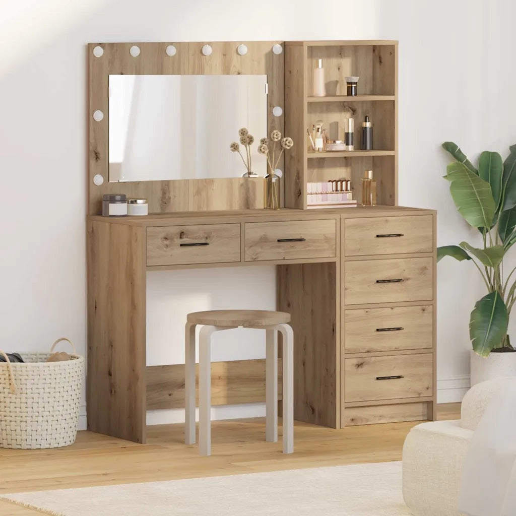 Tavolo da Trucco Marrone 78.5 x 41 x 135 cm Legno multistrato