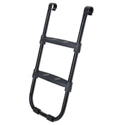 Scala per trampolino antiscivolo altezza 90 cm con struttura in metallo e gradini larghi nera 12_0002068