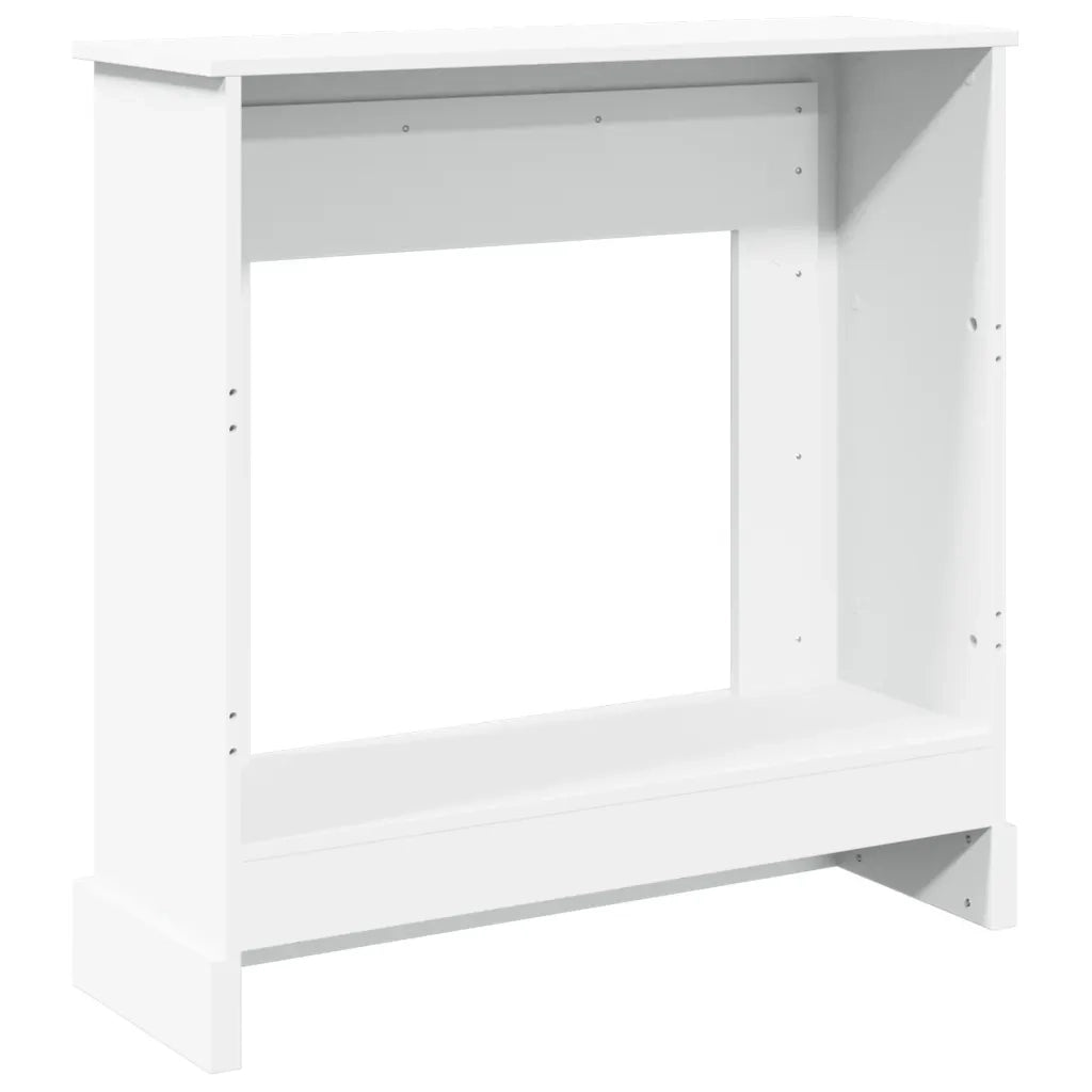 Cornice per Camino Bianca 90x30x90 cm in Truciolato CFW8010329