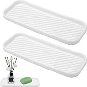 3 contenitori di sapone in silicone e supporto per spugna - organizzatore per docce e cucine - tavolo per trucco con supporto per spugna - dispenser per sapone e pennello per trucco - antiscivolo e duraturo.