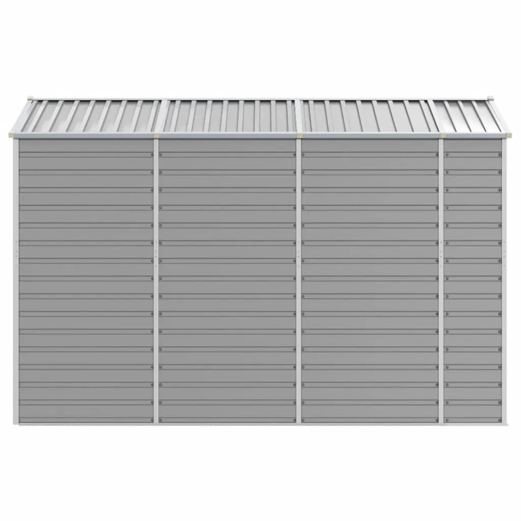 Casetta da giardino grigio chiaro 191x300x198 cm in acciaio zincato 3188244