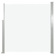 Tenda da sole laterale retrattile/schermo privacy per patio giardino terrazza balcone 140 x 300 cm bianco sporco 02_0007087