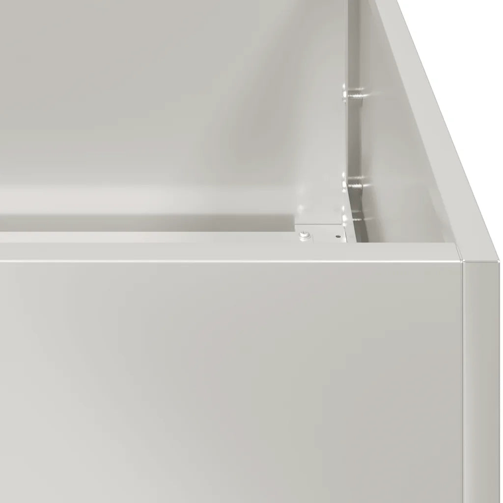 Fioriera 80x80x30 cm in Acciaio Inox 860805