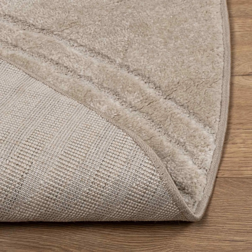 Tappeti per area Rotondo GALATI Beige Ø 160 CM Poliestere