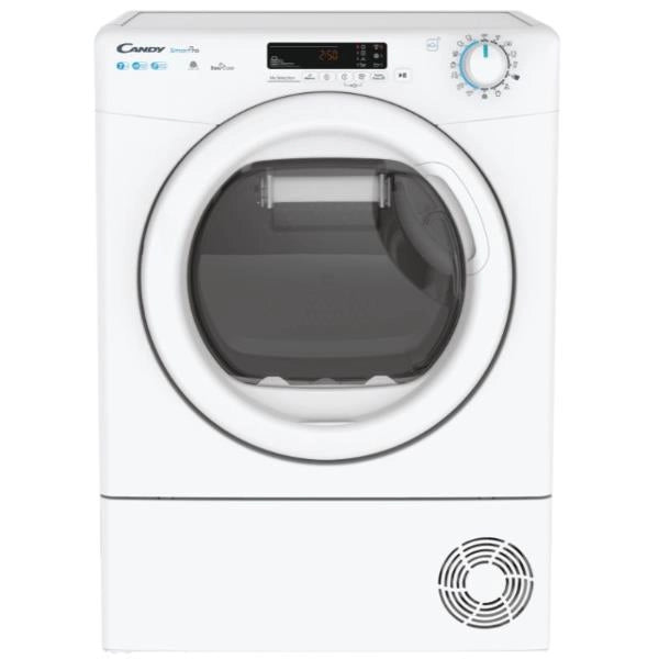 Asciugatrice a Carico Frontale Candy Smart Pro CSO4H7A2DE-S 7 Kg Slim A++ (A85xL59,6xP46,5) Controllo remoto avanzato e contenuti extra (Wi-Fi + BLE)