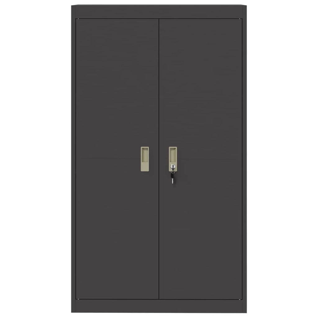 Armadio Nero 80 x 40 x 140 cm Acciaio