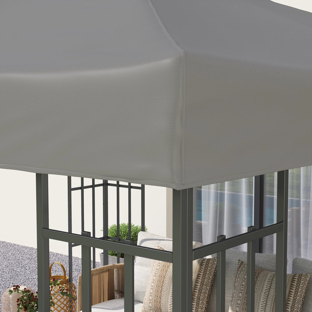 Tenda da giardino ¨C zephmum ¨C 3x3 m grigio UPF30+