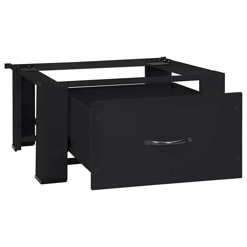 Pedestallo per Lavatrice Nero 64 x 55 x 32,5 cm Acciaio 42022035