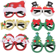 Bracciali da festa 6 pezzi - Decorazioni da fotografia con albero di Natale/neve/papà Natale/cornicione - Montatura in plastica - Dimensioni 15,5 x 13,3 x 11,8 cm