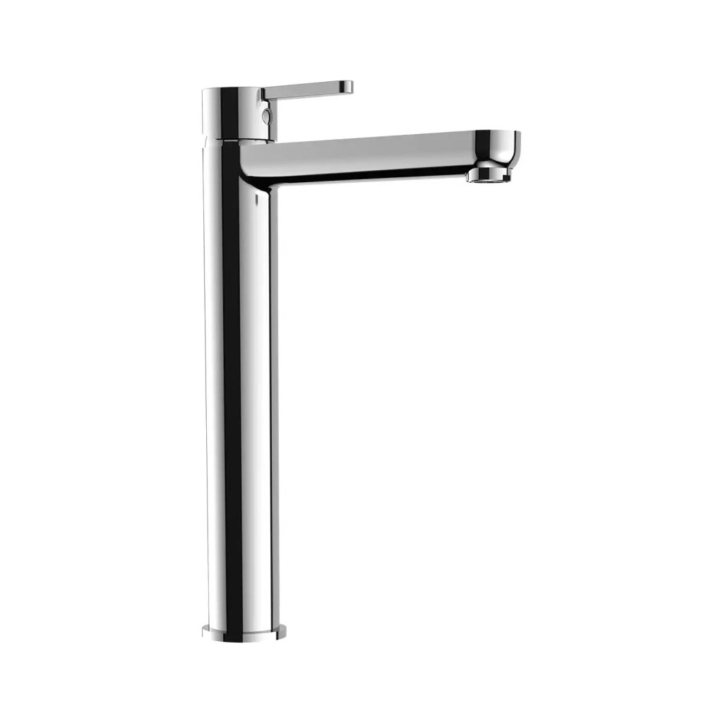 Set miscelatore lavabo alto e bidet senza scarico ed incasso doccia in ottone cromato | Virna