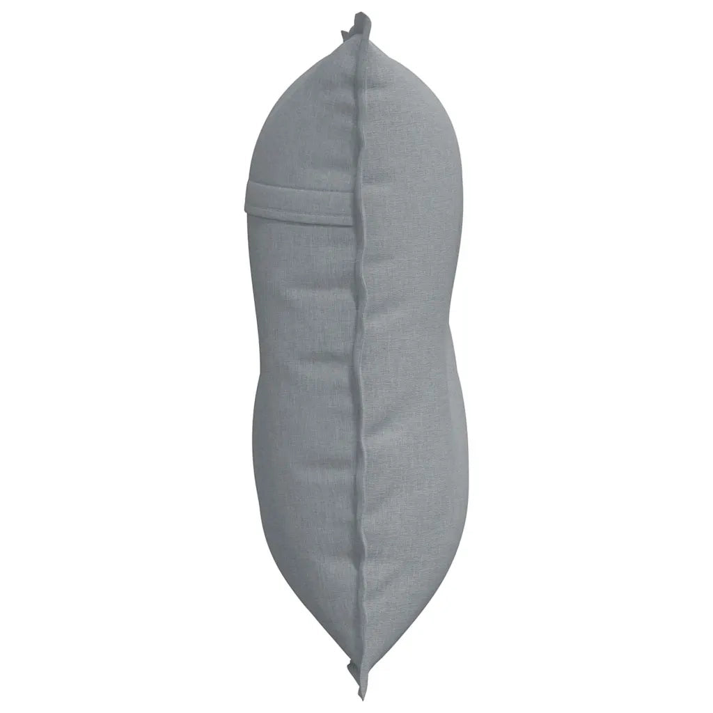 Cuscino per Schiena Grigio chiaro 80 x 19 x 50 cm Tessuto