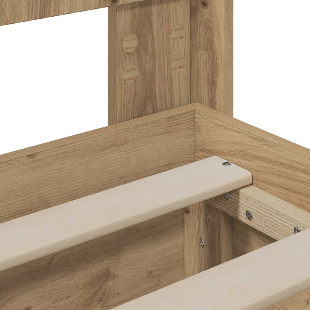 Struttura del letto con stoccaggio e testata Artisan Oak 3445803