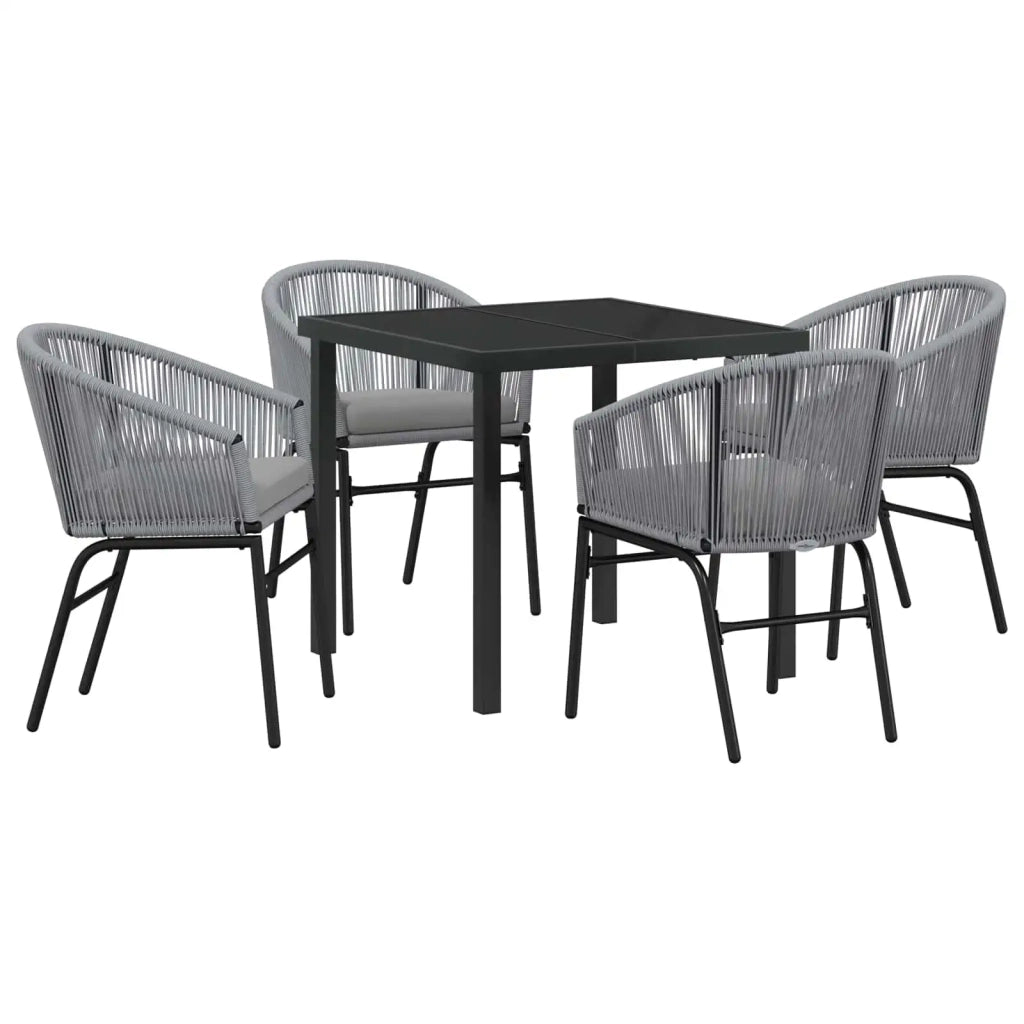 Set da Pranzo per Giardino 5 pcs Antracite 3379360